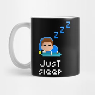 Just Sleep 8-bit Pixel Art tee/T-shirt Mug